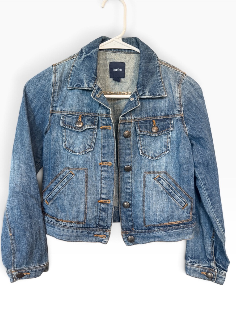 GAP Girls’ Blue Denim Jacket - Size Large